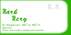 mark mery business card